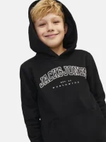هودی بچگانه جلو نوشته مشکی JACK&JONES - Image 4