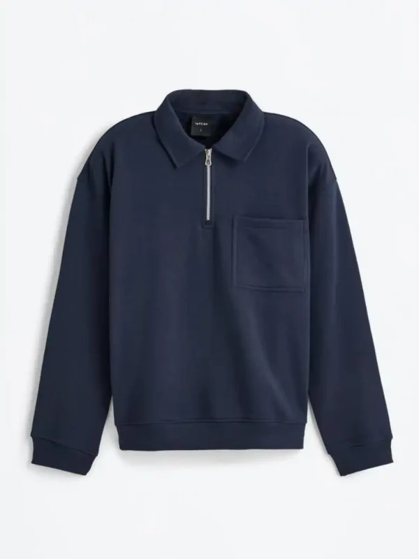 نیم زیپ سورمه ای Lefties - Image 6