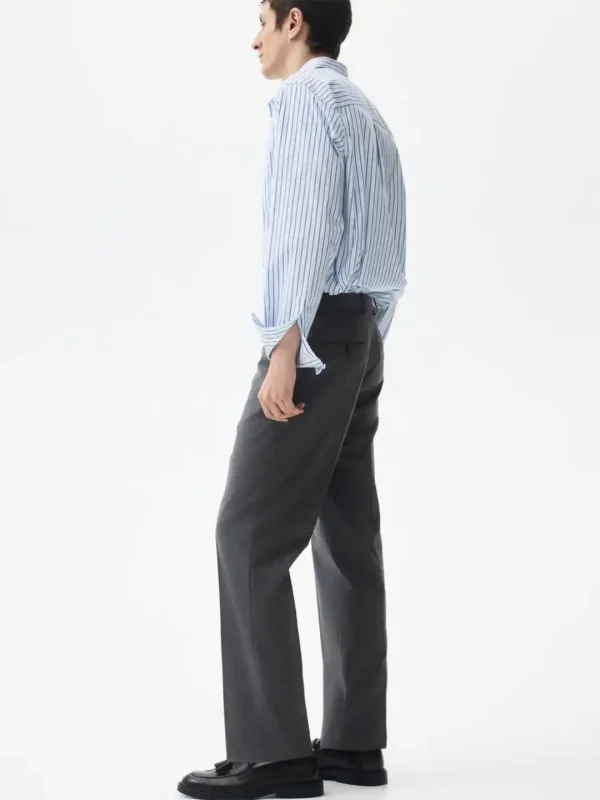 شلوار پارچه ای طوسی h&m - Image 4