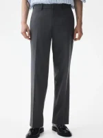 شلوار پارچه ای طوسی h&m
