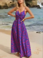 پیراهن یقه هفت طرح گلدار - Image 4