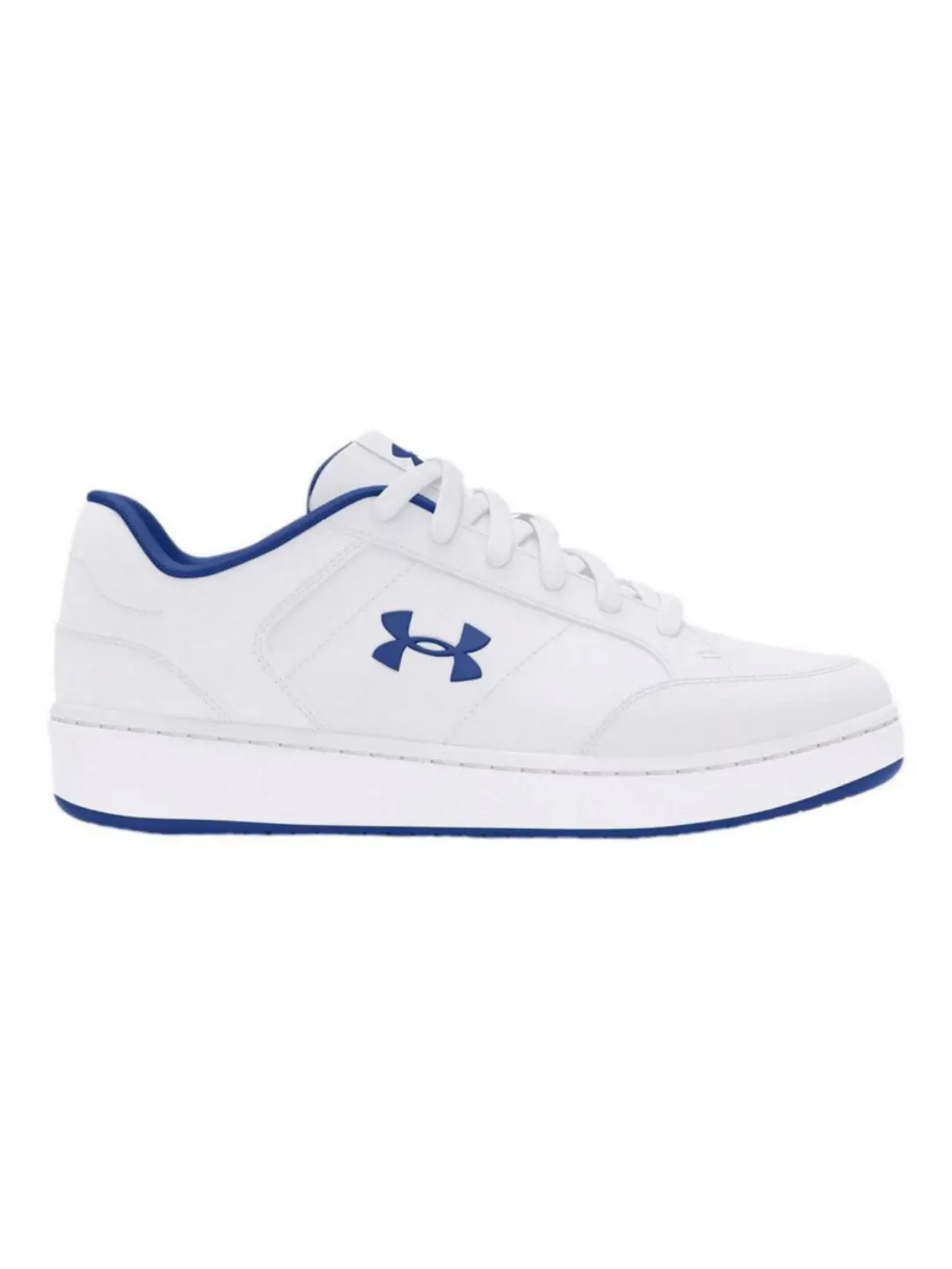 Picsart_25-10-29_01-58-11-899- 1 کتونی آندرامور سفید کژوال نوار آبی مدل Under Armour Para Niño - Image 1