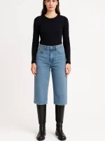 شلوار جین آبی یواش کراپی cropp - Image 4