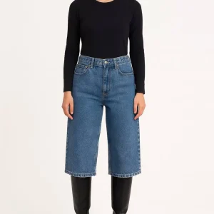 شلوار جین آبی کراپی cropp