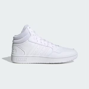 کتونی سفید ساق دار ادیداس مدل HOOPS 3.0 MID LIFESTYLE