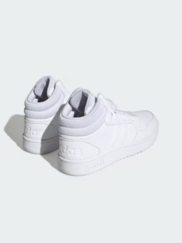 کتونی سفید ساق دار ادیداس مدل HOOPS 3.0 MID LIFESTYLE - Image 4