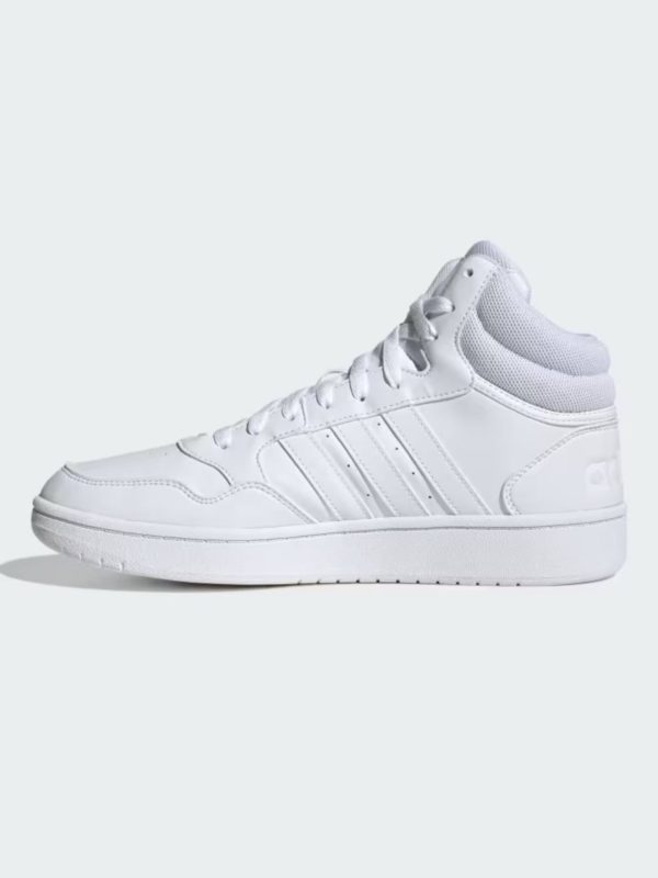 کتونی سفید ساق دار ادیداس مدل HOOPS 3.0 MID LIFESTYLE - Image 6