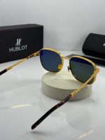 عینک هابلوت فریم طلایی عدسی سبز hublot h013 - Image 4