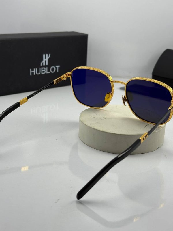 عینک هابلوت فریم طلایی عدسی مشکی hublot h013 - Image 4