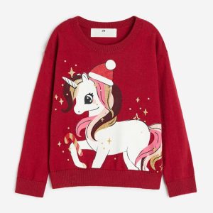 ریز بافت بچگانه قرمز اسب تک شاخ H&M