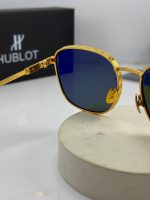 عینک هابلوت فریم طلایی عدسی سبز hublot h013 - Image 5