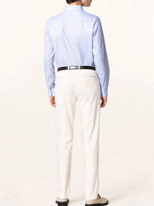 پیراهن آبی آسمانی Slim fit - Image 2