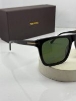 عینک تام فورد مشکی براق عدسی سبز ft0906 - Image 2