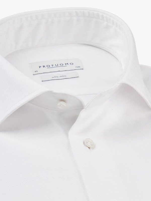 پیراهن سفید ساده  Slim fit - Image 2