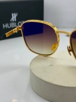 عینک هابلوت فریم طلایی عدسی قهوه ای hublot h013 - Image 5