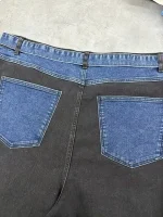 شلوار جین مشکی بگ جیب ابی - Image 2