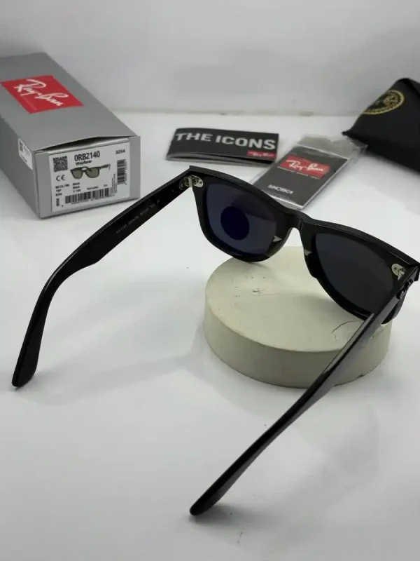 عینک rb-2140p 50 تمام مشکی براق - Image 4