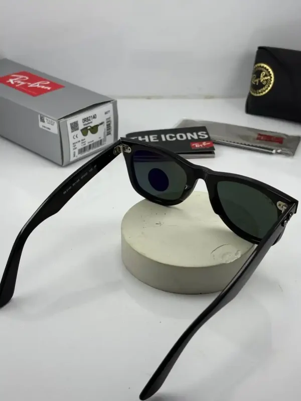 عینک rb-2140 p 50 مشکی براق شیشه سبز - Image 4