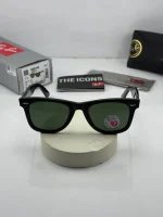 عینک rb-2140 p 50 مشکی براق شیشه سبز - Image 2