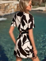 رومایویی گلدار کاپشه - Image 2