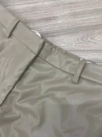 شلوار چرمی رنگ نسکافه ای - Image 2