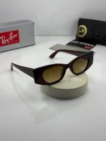عینک rb-4427 قهوه ای شفاف براق