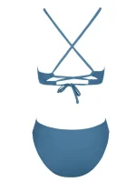 ست بیکینی دو تیکه آبی کاپشه - Image 4