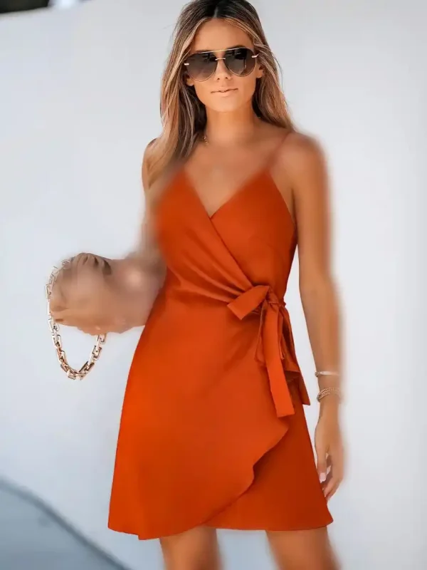 پیراهن تابان نارنجی کاپشه - Image 3