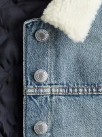 کت کراپ جین داخل آستردار بچگانه H&M - Image 2
