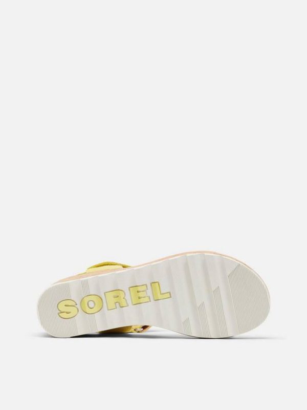 صندل لژ حصیری زرد sorel - Image 7