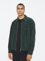 کت corduroy باکسی سبز - Image 2