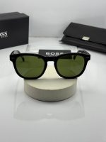 عینک مشکی براق عدسی سبز boss 1380/s - Image 3
