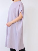 تونیک زنانه کره ای مدل هانوال رنگ یاسی - Image 3