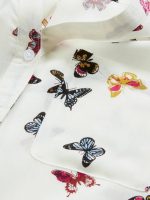 شومیز سفید طرح پروانه BONPRIX - Image 6