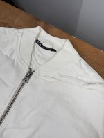 بامبر جکت مینیمال سفید ZARA - Image 4