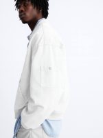 بامبر جکت مینیمال سفید ZARA - Image 2