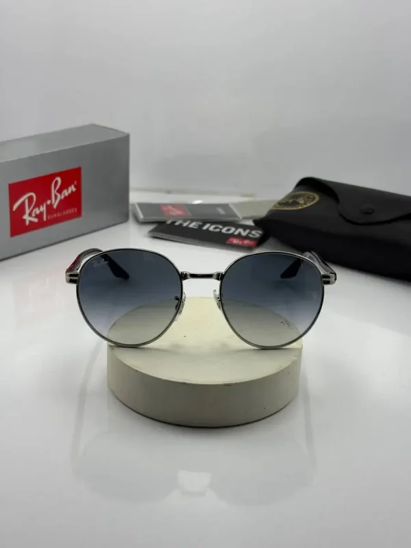 عینک rb-3691 فریم نقره ای عدسی هایلایت - Image 2