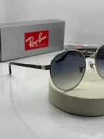 عینک rb-3691 فریم نقره ای عدسی هایلایت - Image 3