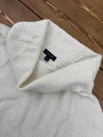 پلیور بافت یقه شل (Cowl Neck) زنانه کرم - Image 3