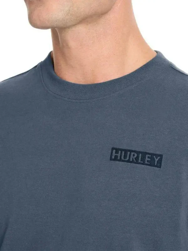 بلوز آستین بلند سورمه ای سنگشور hurley - Image 3