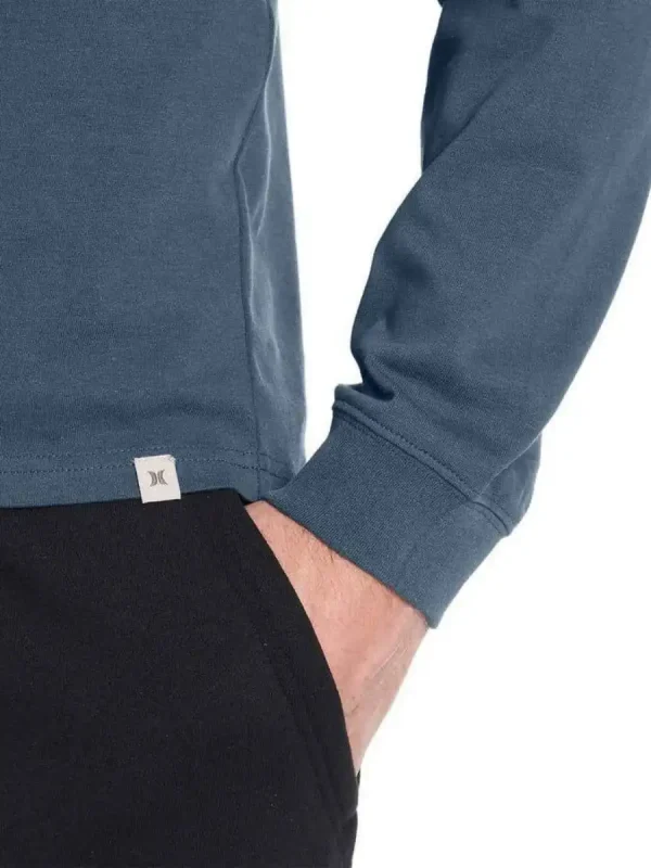بلوز آستین بلند سورمه ای سنگشور hurley - Image 4