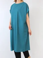 تونیک زنانه کره‌ای مدل Haneul سبزآبی ملایم - Image 2