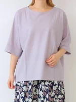 تیشرت پانچویی کره ای زنانه صورتی چرک