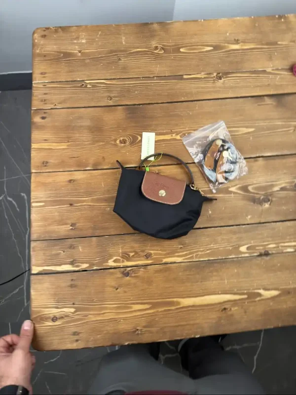 کیف مشکی قهوه ای لانگ‌چمپ - Image 3