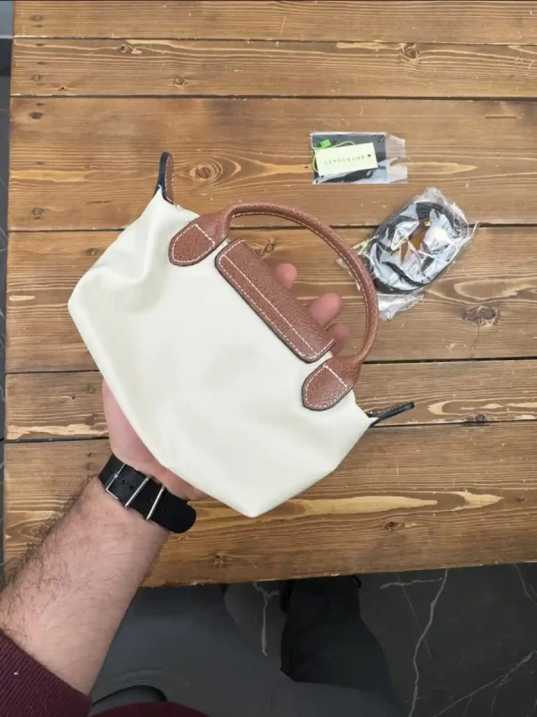 کیف استخونی قهوه ای لانگ‌چمپ - Image 2