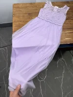 پیراهن مجلسی گیپور و تور یاسی vila