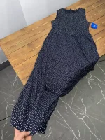 اورال سورمه ای جیب دار نقطه ای بالاتنه کشی
