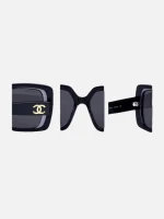 عینک شنلchanel-9167 ‌مشکی آبی - Image 2