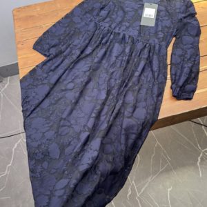 پیراهن زنانه سورمه ای آستردار سولیور