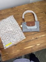 کیف طوسی ملانژ دو اندازه لانگ چمپ - Image 3
